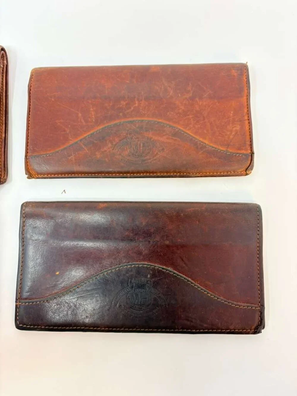 Vintage Ghurka Collection Genuine Leather Wallets Checkbook Covers Lot 4